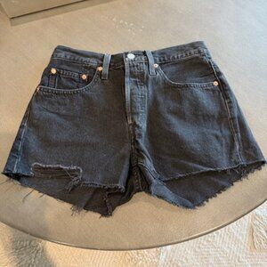 Levi's Black Jean Shorts
